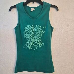 NWOT Vibrant Green Roatan Bay Islands Tank Top: Honduras